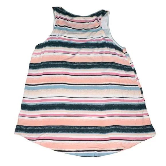 Maurices 24/7 Womens Multicolor Striped Sleeveless Shirt-L-GUC - Picture 4 of 4